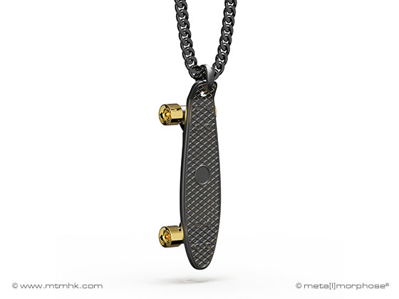 Collier Skateboard Meta[l]morphose – vue principale