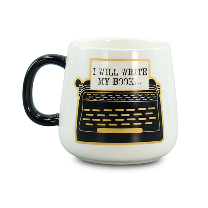 "I Will Write My Book" Oval Mug – 370 ml