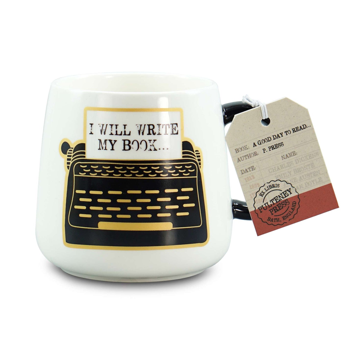 "I Will Write My Book" Oval Mug – 370 ml