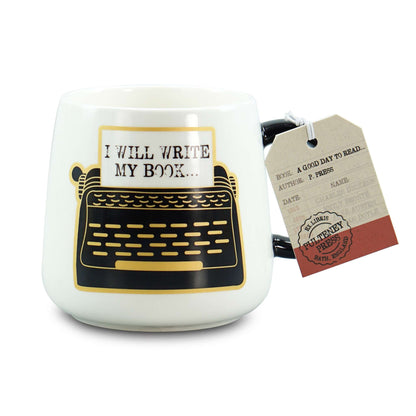 "I Will Write My Book" Oval Mug – 370 ml