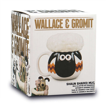Mug 3D Wallace & Gromit - avec couvercle Shaun
