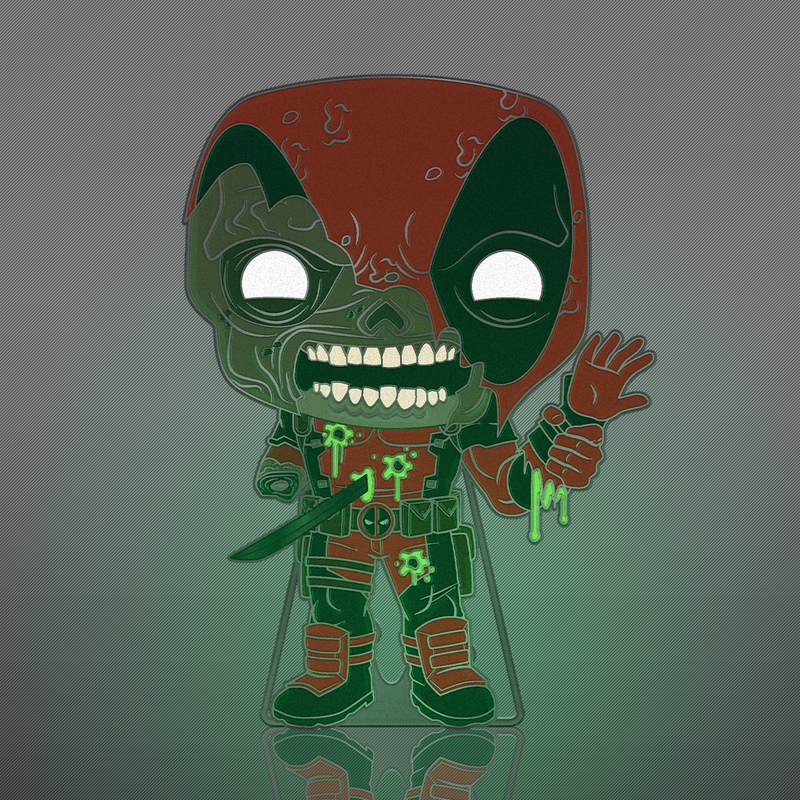pop pin zombie deadpool glow 33
