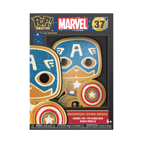 Pop! Pin Gingerbread Captain America – visuel officiel Funko