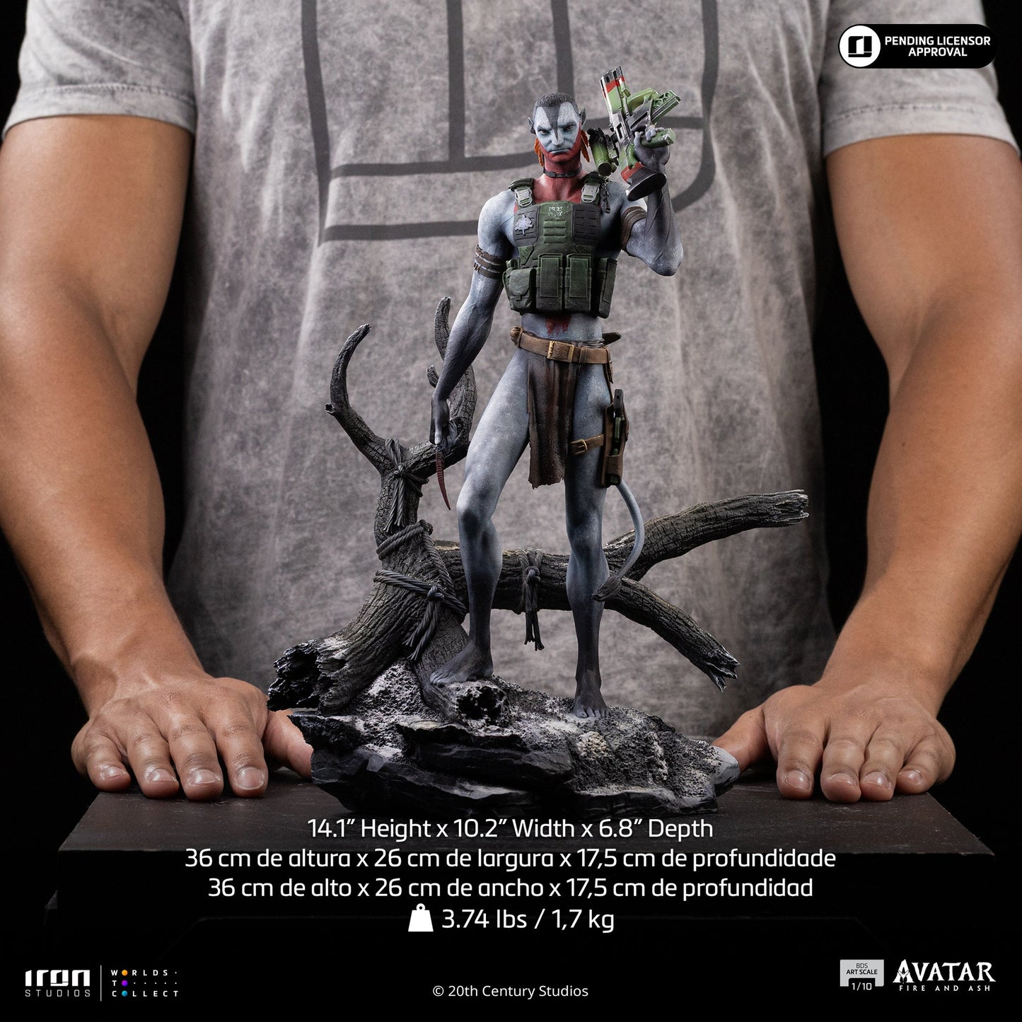Pre-Order - Miles Quaritch Statue - Avatar 3: Fire and Ash - Art Scale 1/10 - Iron Studios