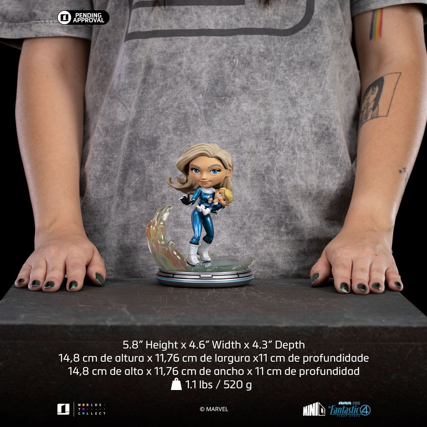 Fantastic Four Pack Statue (Metallic Version) - The Fantastic Four: First Steps - Minico - Iron Studios