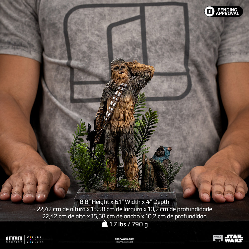 Pre-Order - Chewbacca and Tokkat Statue - Star Wars - Art Scale 1/10 - Iron Studios