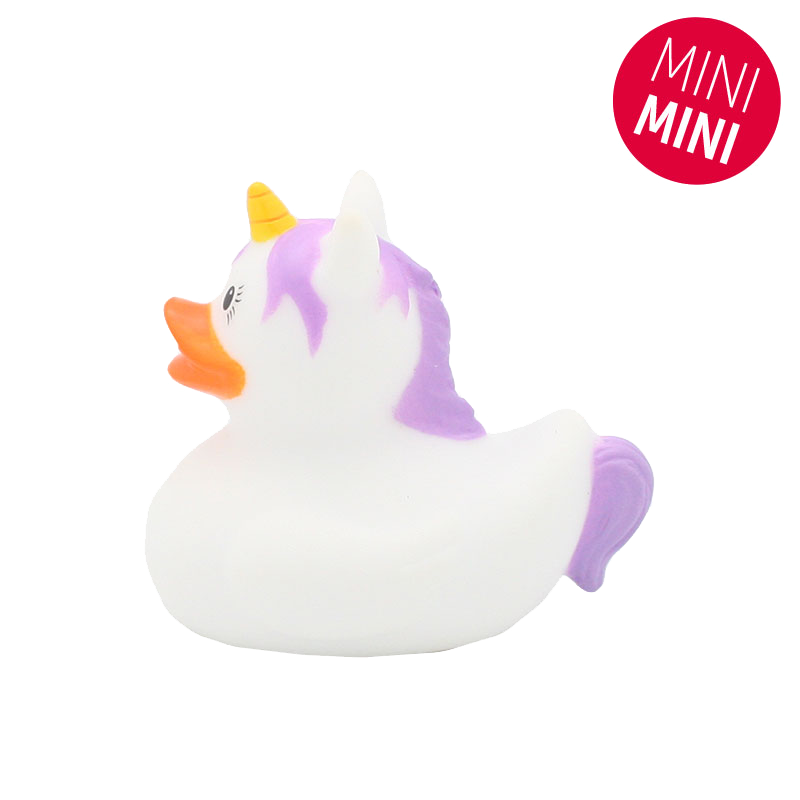 Mini Canard Licorne Blanche