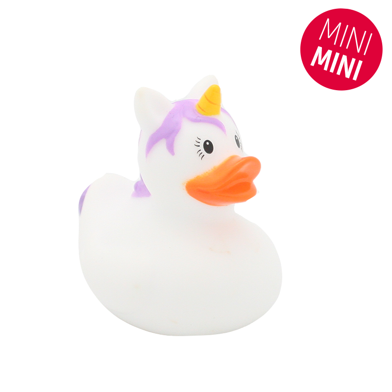 Mini Canard Licorne Blanche