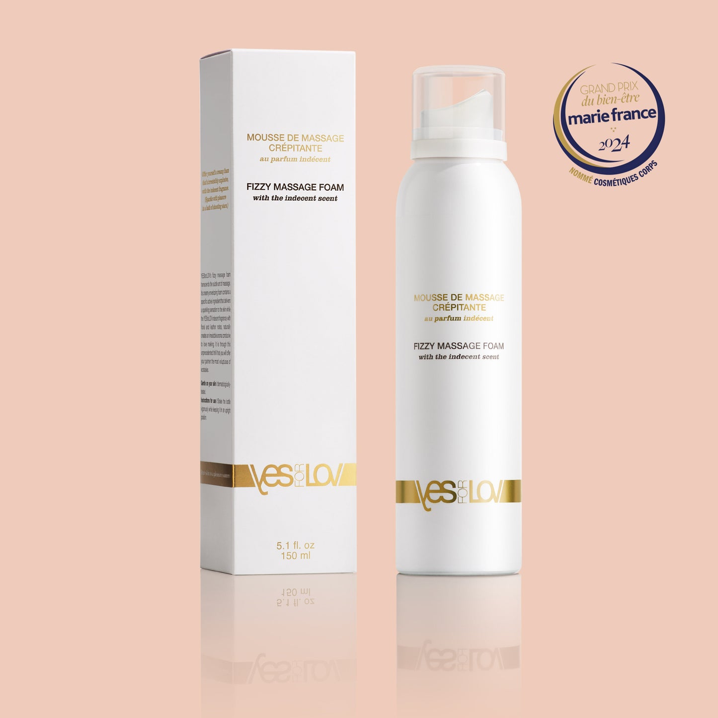 CRACKLING MASSAGE FOAM with an indecent scent