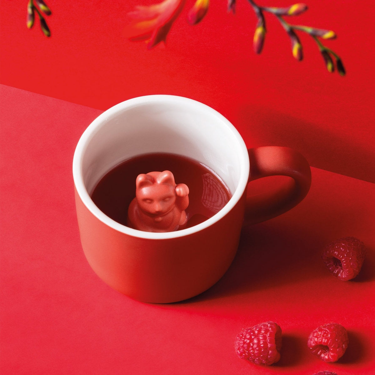 Red lucky chat mug