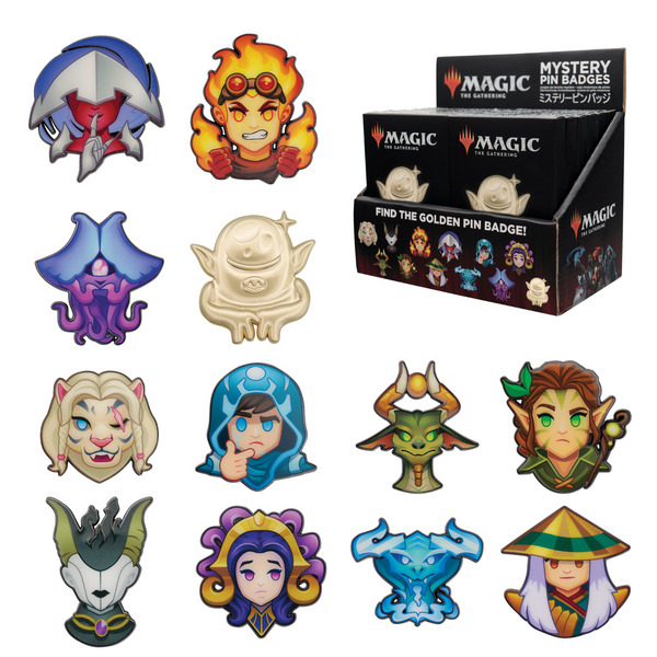 Display de 12 blind boxes Magic: - The Gathering Mystery Pins CDU of x