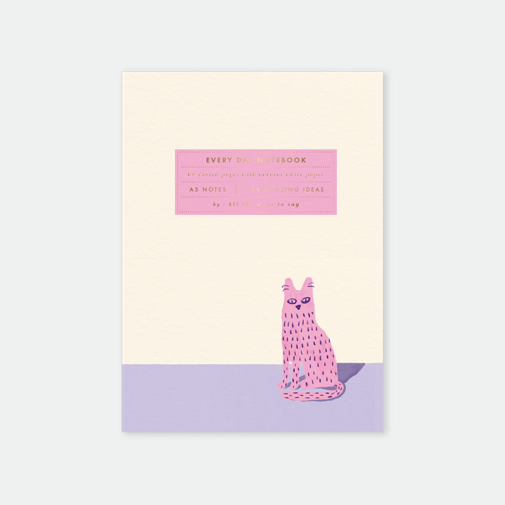 Lonely Cat - A5 Notebook