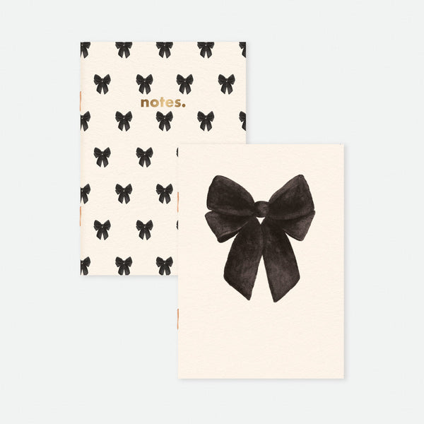 Duo Black Bow - A6 Pocket Notebook DUO