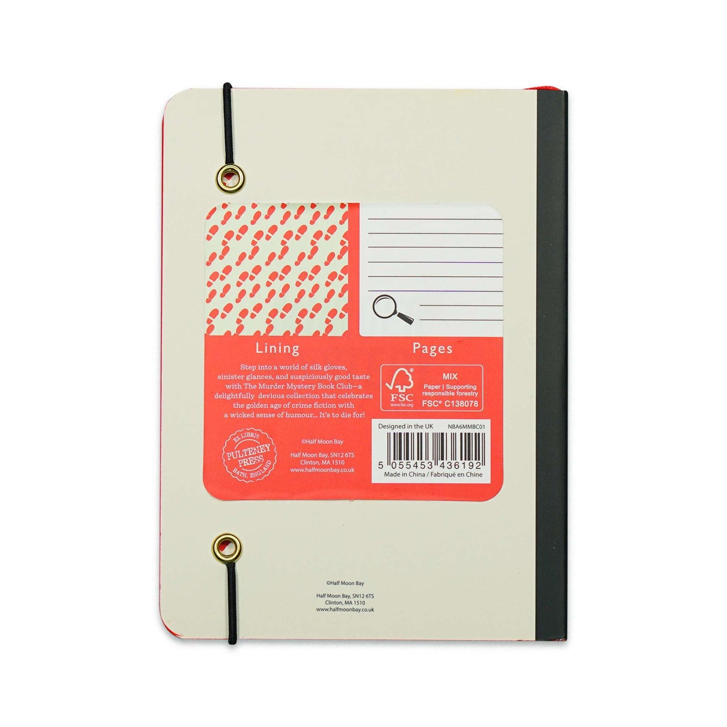 A6 Flexible Notebook Murder Mystery Book Club