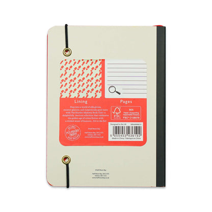 A6 Flexible Notebook Murder Mystery Book Club