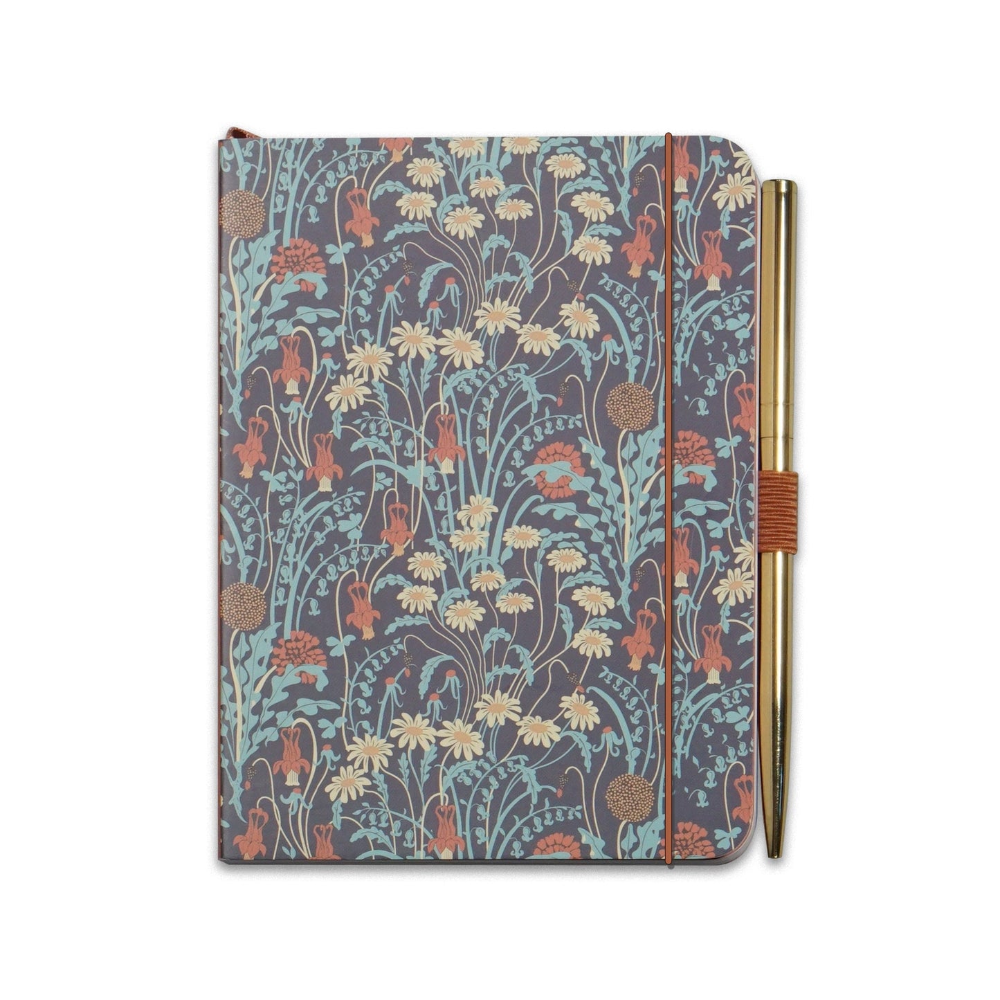 A6 notebook with pen ACS Walter Crane Meadow Flowers
