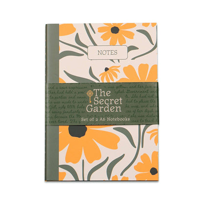 Set of 2 A6 notebooks The Secret Garden