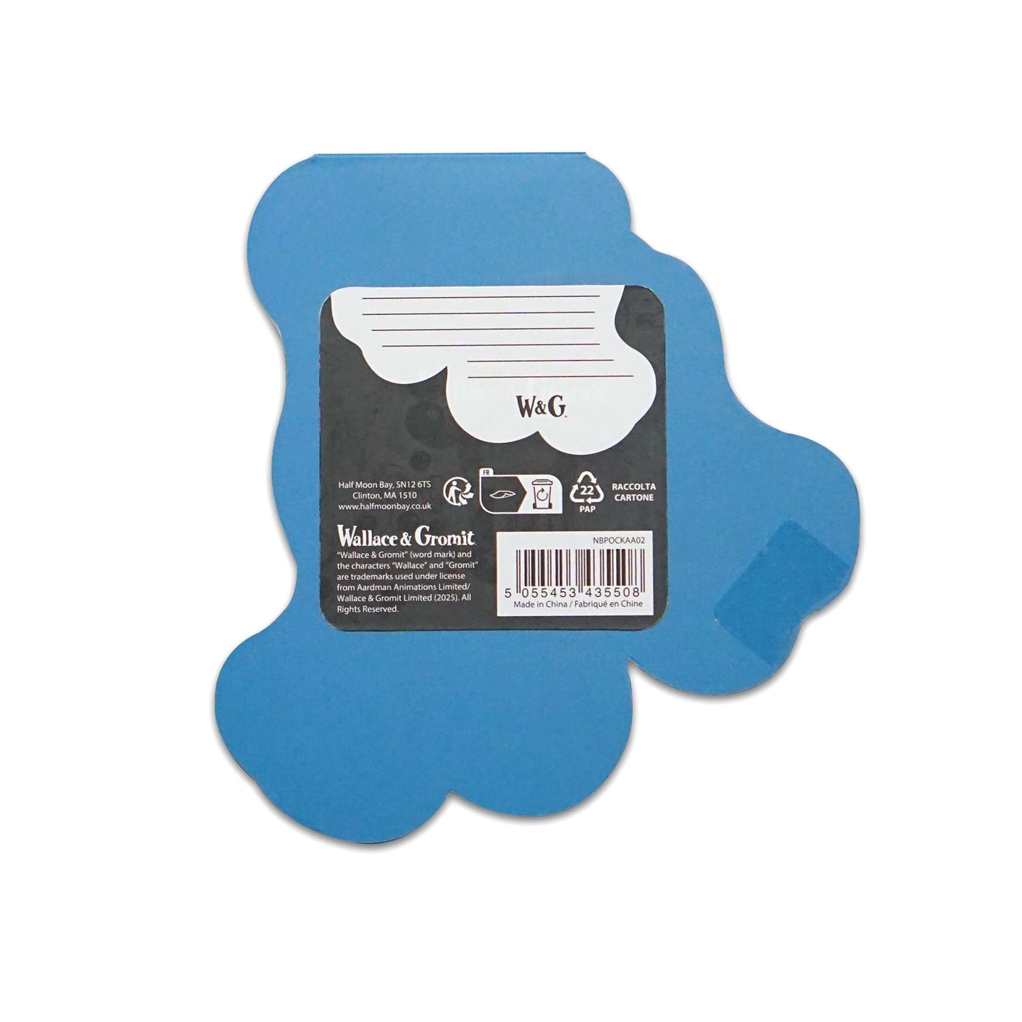 Aardman Gromit Die-Cut Pocket Notebook