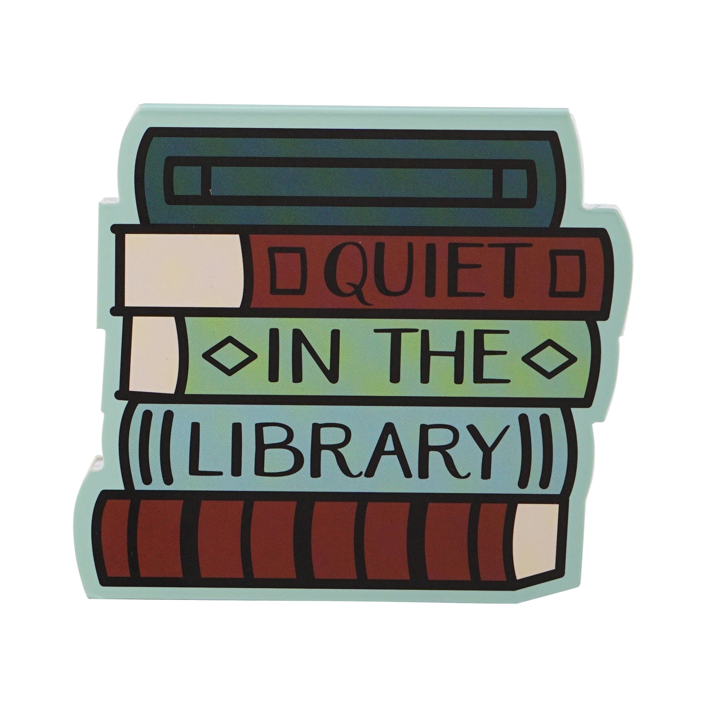 Pulteney Press Quiet in Library Die-cut Pocket Notebook