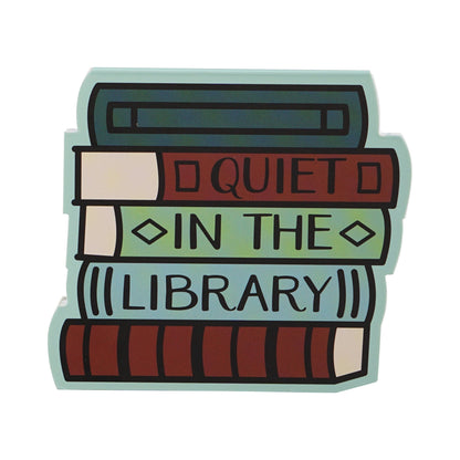 Pulteney Press Quiet in Library Die-cut Pocket Notebook