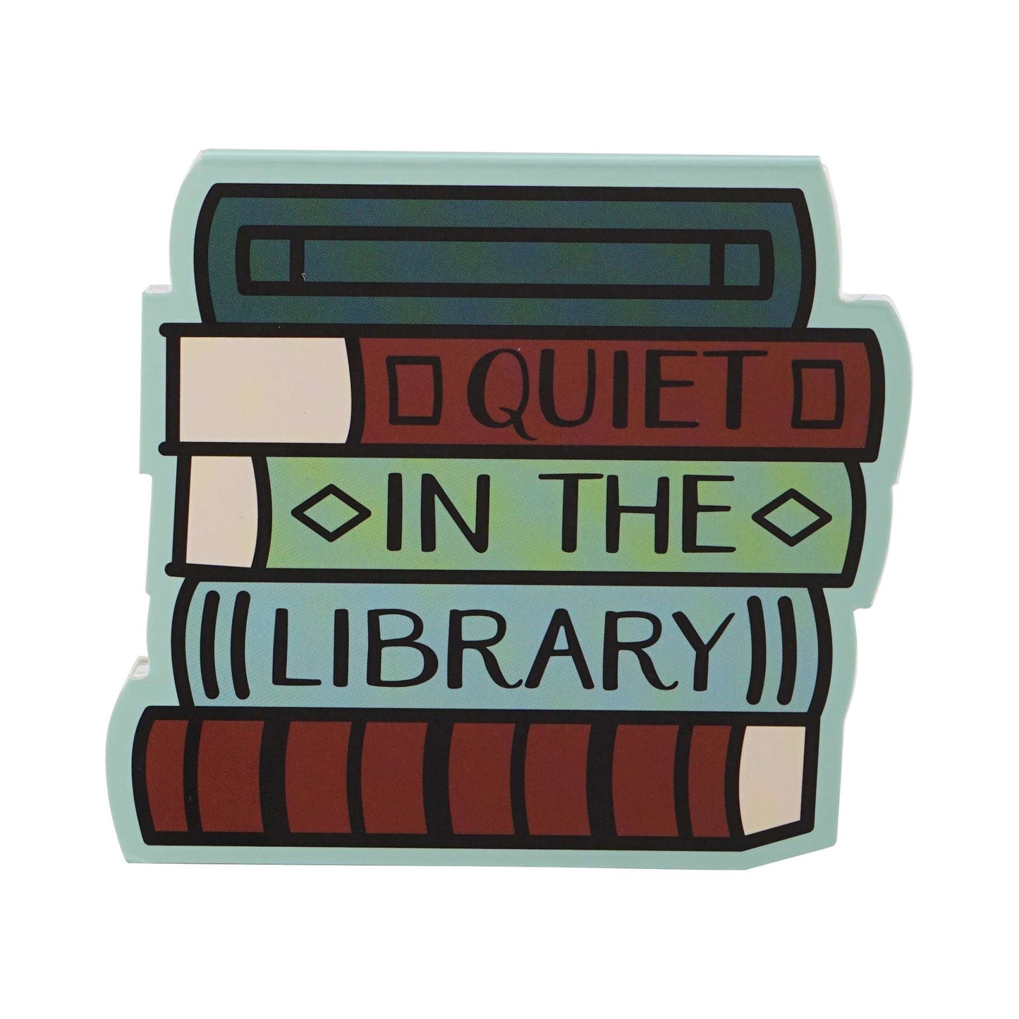 Pulteney Press Quiet in Library Die-cut Pocket Notebook