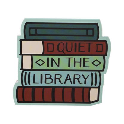 Pulteney Press Quiet in Library Die-cut Pocket Notebook