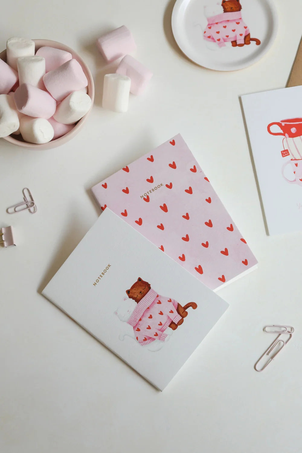Duo Together Cats - A6 Pocket Notebook