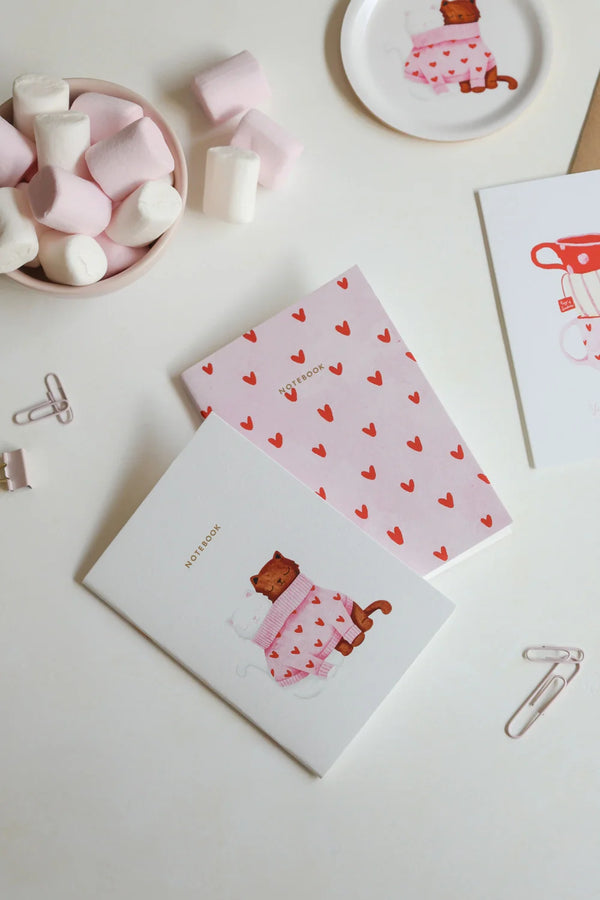 Duo Together Cats - A6 Pocket Notebook