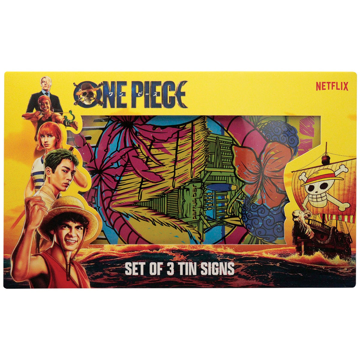 Set of 3 One Piece Metal Posters
