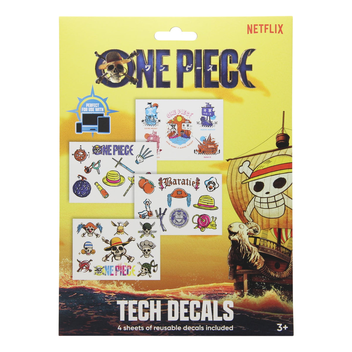 One Piece tech stickers
