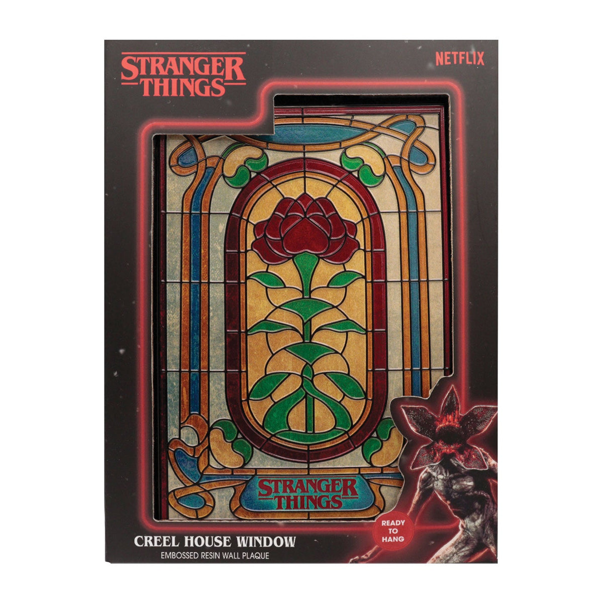 Stranger Things Resin Plaque - Creel House Stained Glass Window