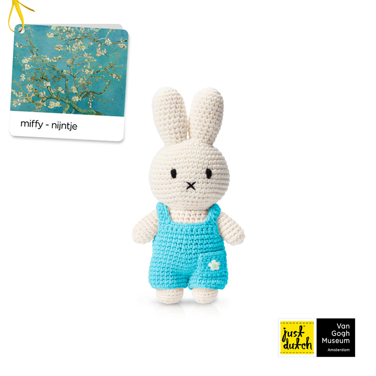 Miffy Plush – Almond Blossom Overalls