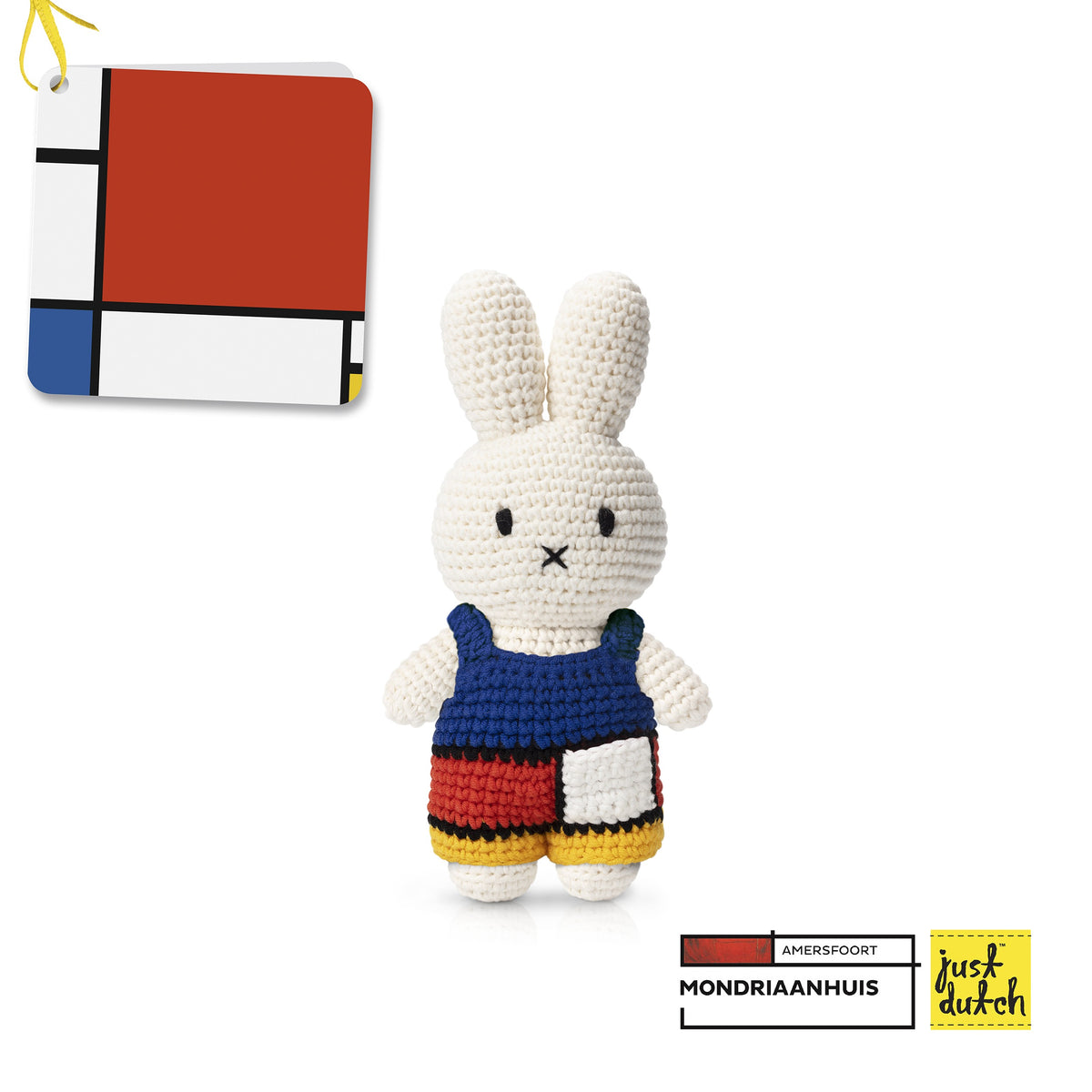Miffy Plüschtier – Bunter Overall