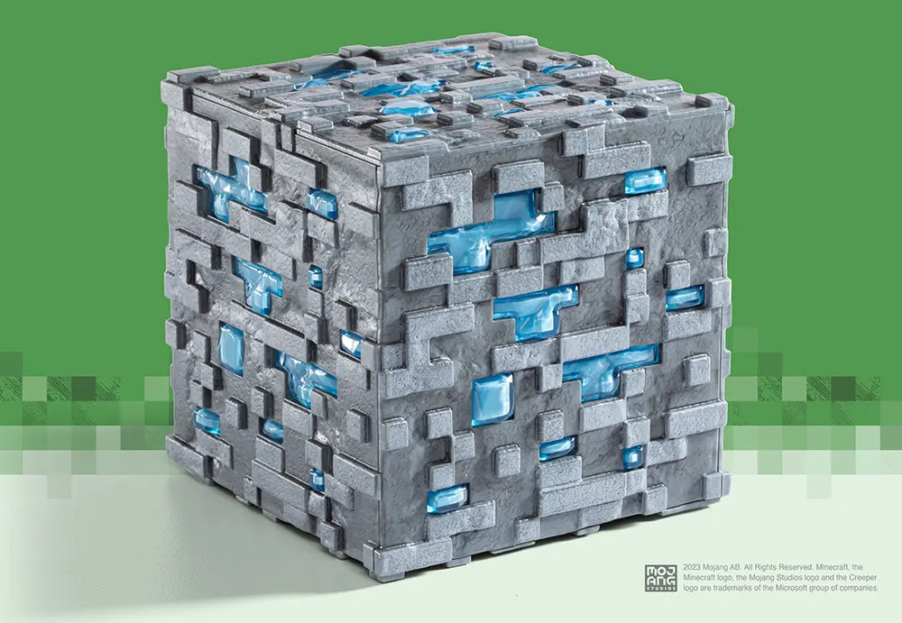 Réplique Minecraft - Minerai de Diamant Lumineux