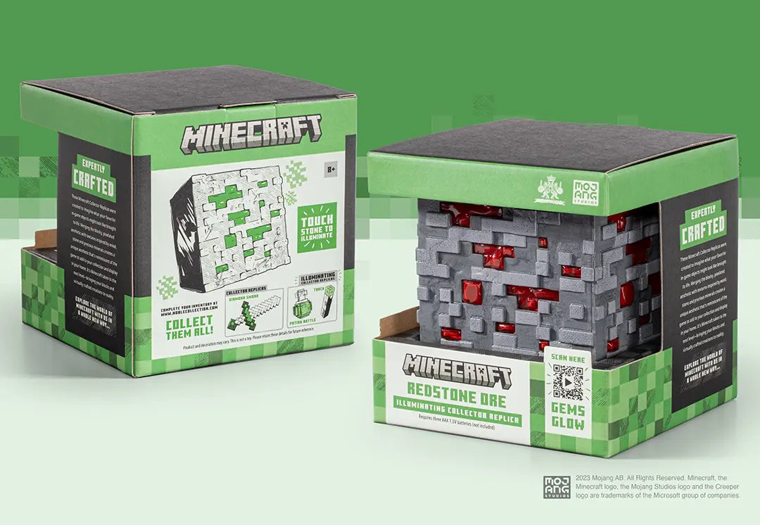 Minecraft-replica - Gloeiend roodsteenerts