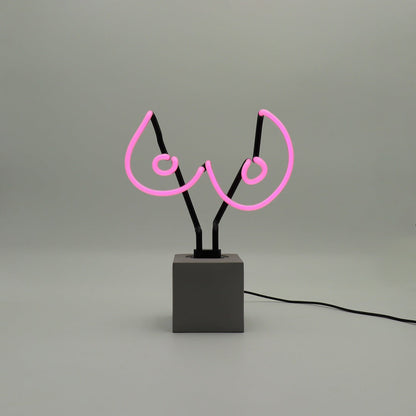 Neon "breasts" sign