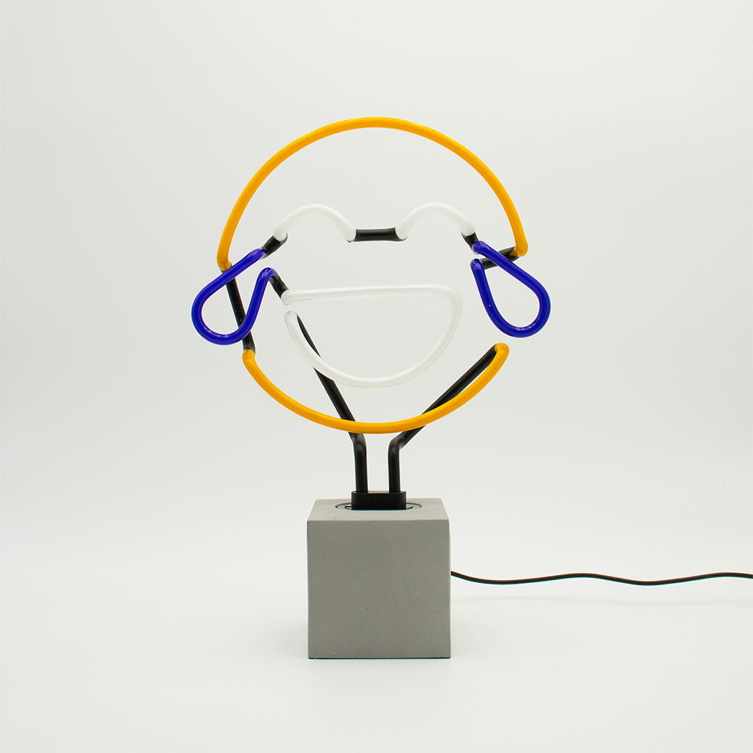 Neon sign 'Laugh Emoji'