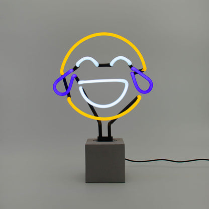 Neon sign 'Laugh Emoji'