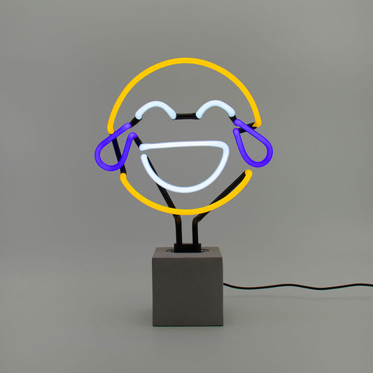 Neon sign 'Laugh Emoji'