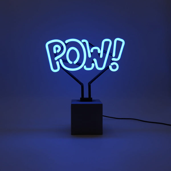Panneau néon "POW !