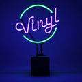 Groene vinyl neonlamp