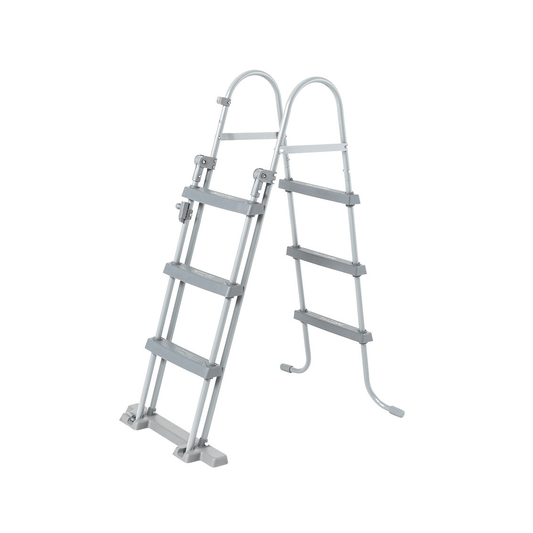 Pool Stairs Plastic - Grey - 107 cm