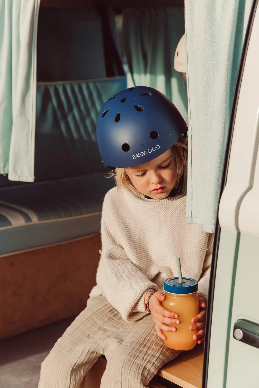 Casque Enfant – Bleu Marine Mat