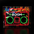 Neon boom box