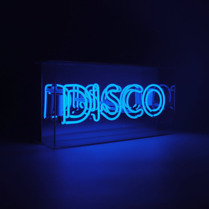 Blue disco neon