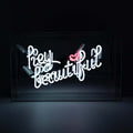 Neon hey beautiful