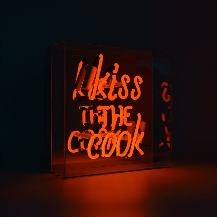 Neon kiss the cook orange