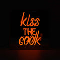 Neon KISS THE COOK Orange