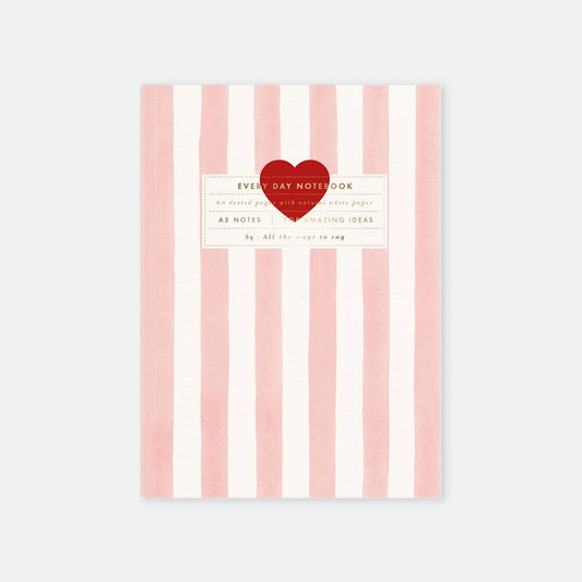 Pink stripes - A5 notebook