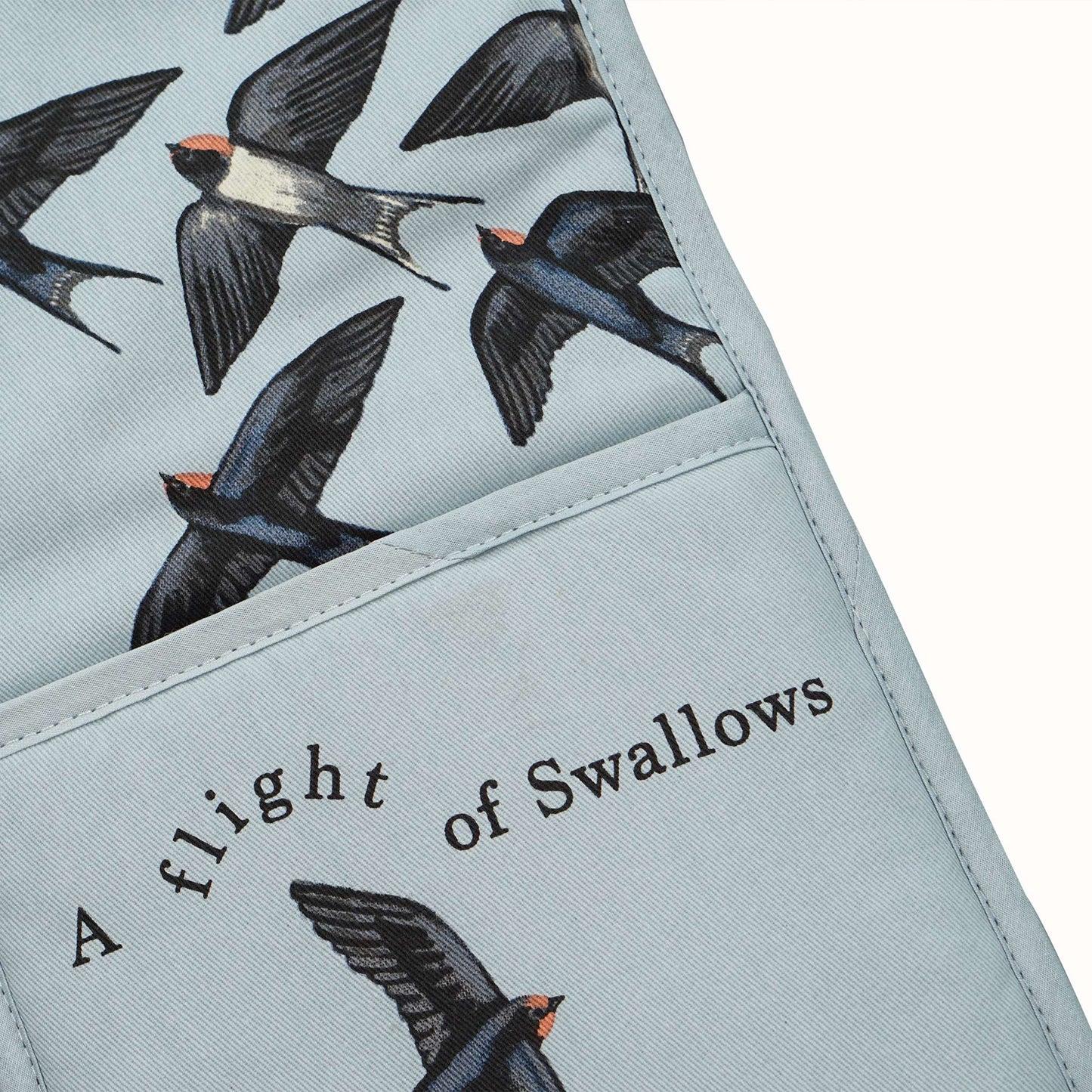 RSPB Crown of Swallows Double Oven Glove